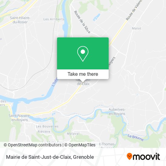 Mairie de Saint-Just-de-Claix map