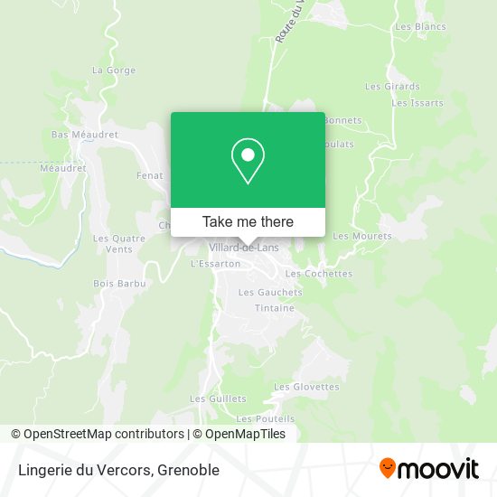 Mapa Lingerie du Vercors