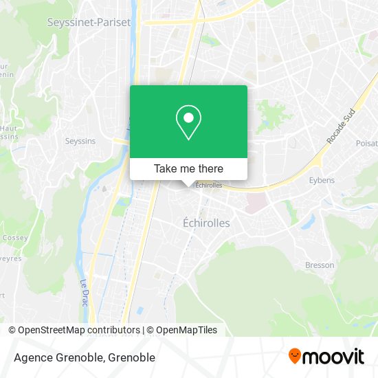 Mapa Agence Grenoble