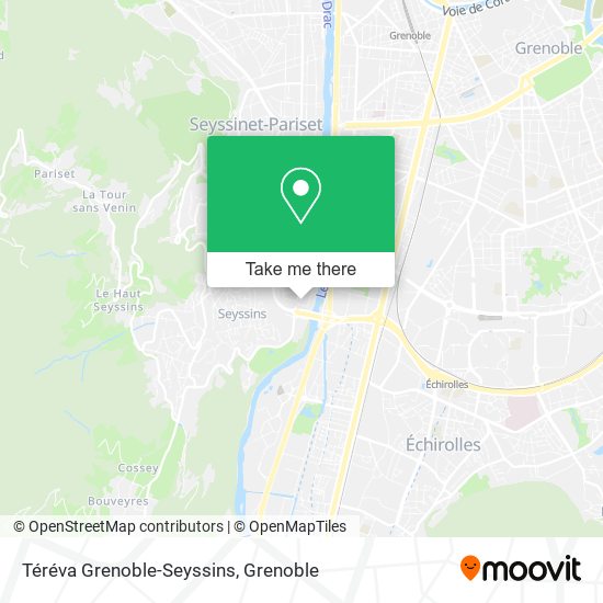 Mapa Téréva Grenoble-Seyssins