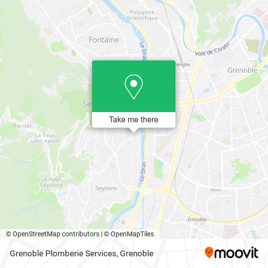 Grenoble Plomberie Services map