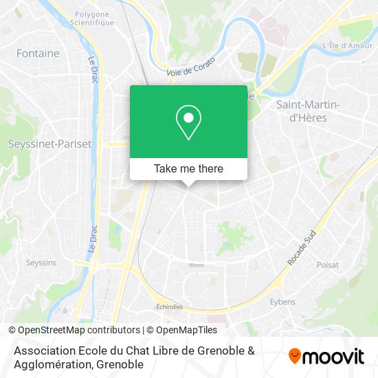 Association Ecole du Chat Libre de Grenoble & Agglomération map
