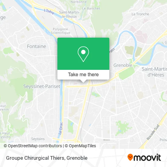 Groupe Chirurgical Thiers map