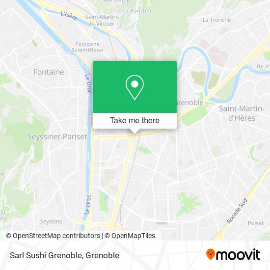 Sarl Sushi Grenoble map