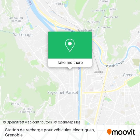 Mapa Station de recharge pour véhicules électriques