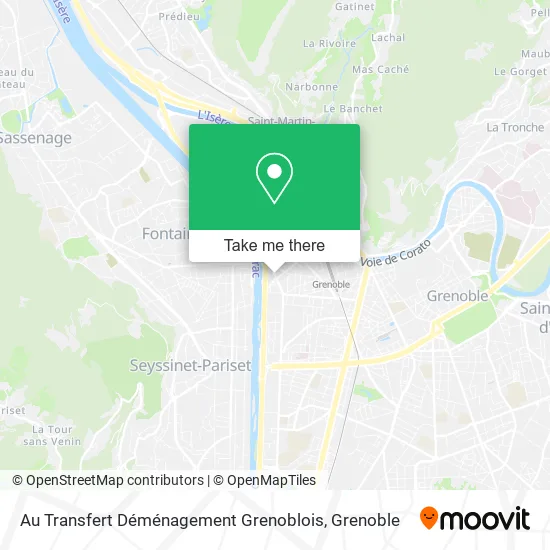 Au Transfert Déménagement Grenoblois map