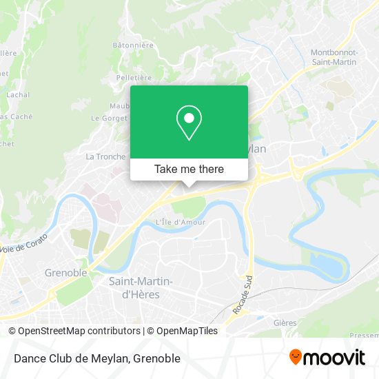 Dance Club de Meylan map