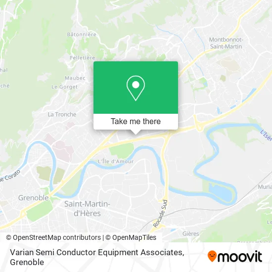 Varian Semi Conductor Equipment Associates map