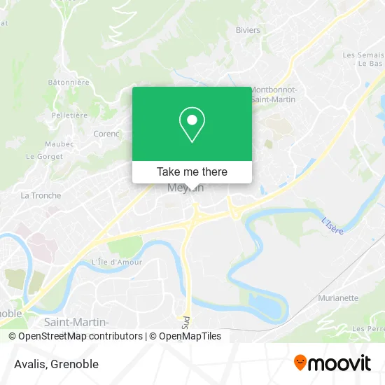 Avalis map