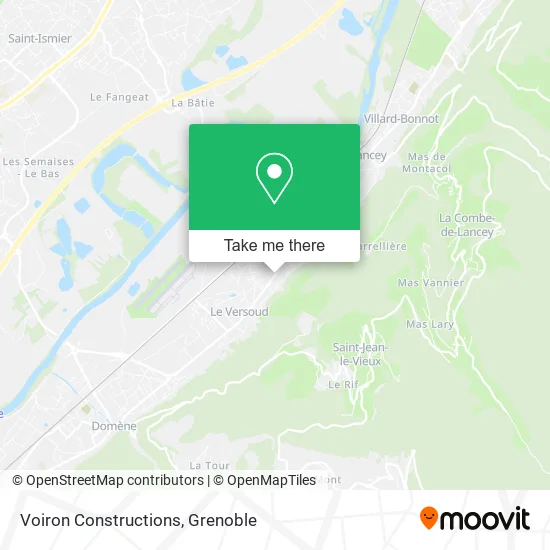 Voiron Constructions map
