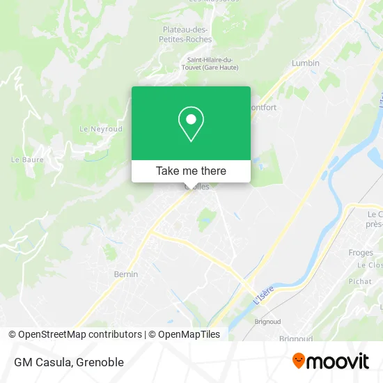GM Casula map