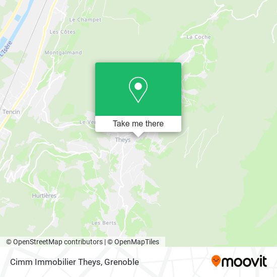 Cimm Immobilier Theys map