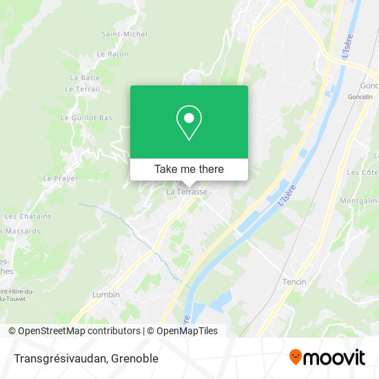 Mapa Transgrésivaudan