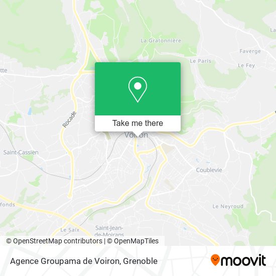 Agence Groupama de Voiron map