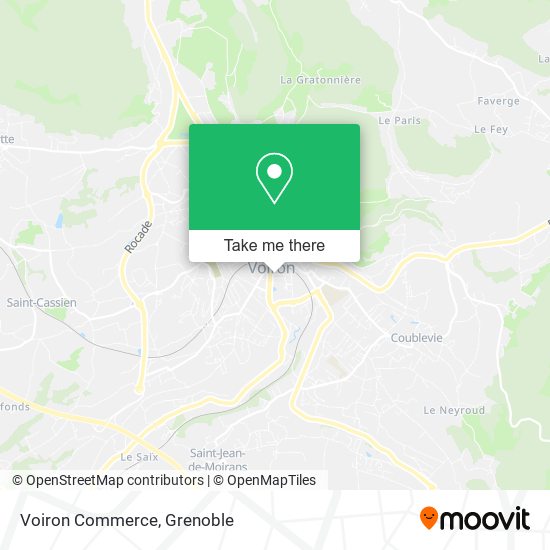 Mapa Voiron Commerce