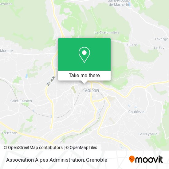 Association Alpes Administration map