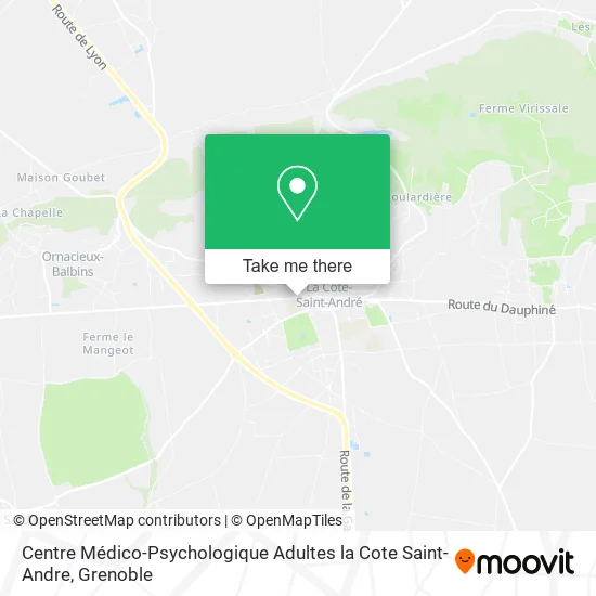 Centre Médico-Psychologique Adultes la Cote Saint-Andre map