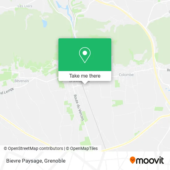 Bievre Paysage map