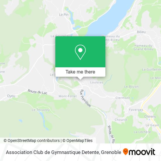 Association Club de Gymnastique Detente map