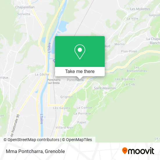 Mma Pontcharra map