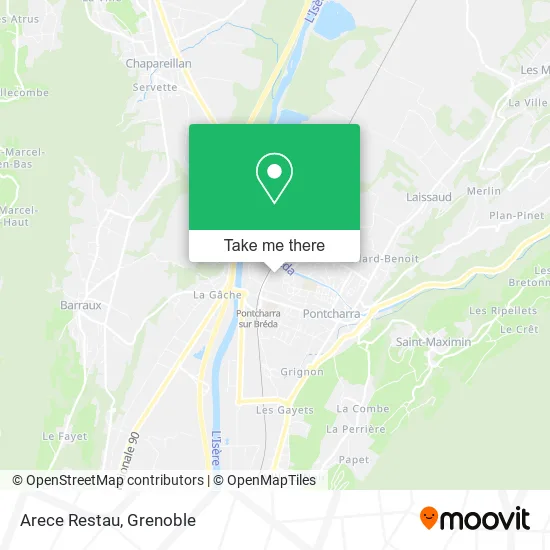 Arece Restau map