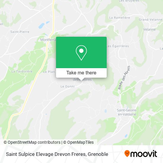 Mapa Saint Sulpice Elevage Drevon Freres