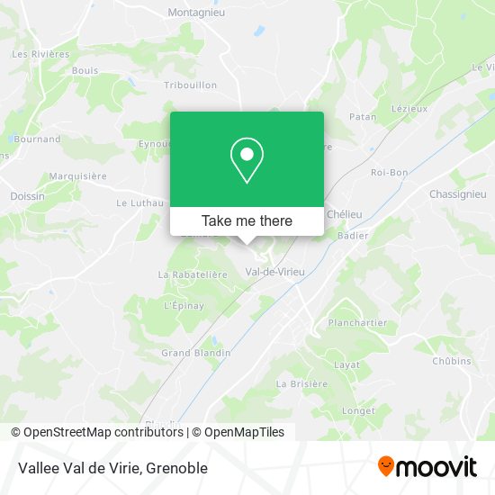 Vallee Val de Virie map