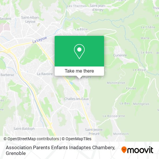 Association Parents Enfants Inadaptes Chambery map