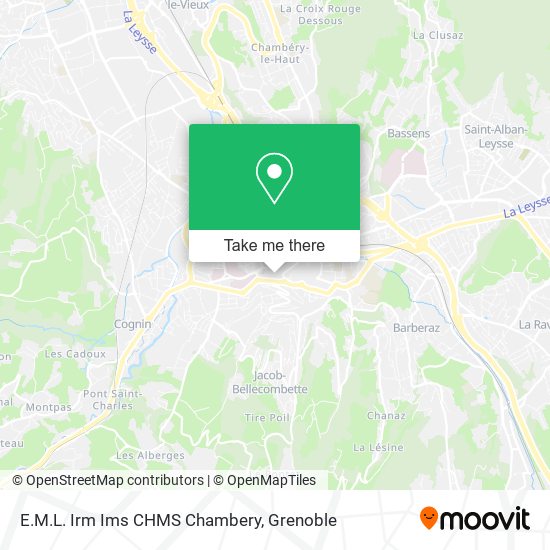 E.M.L. Irm Ims CHMS Chambery map