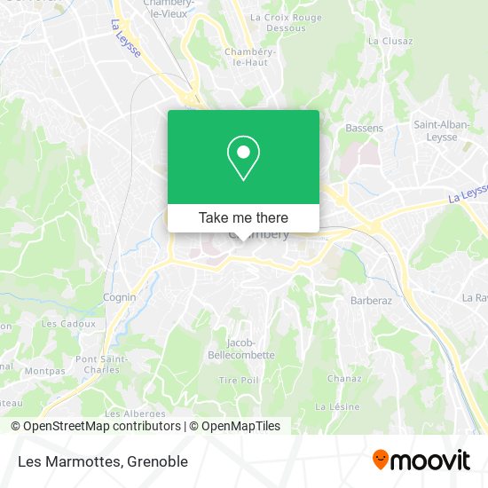 Les Marmottes map