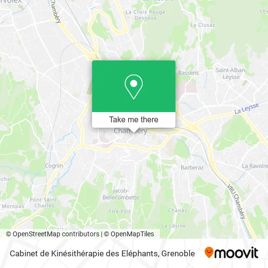 Cabinet de Kinésithérapie des Eléphants map