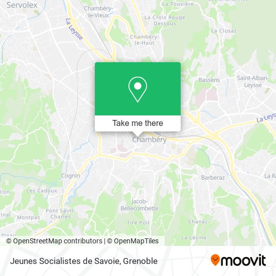 Mapa Jeunes Socialistes de Savoie