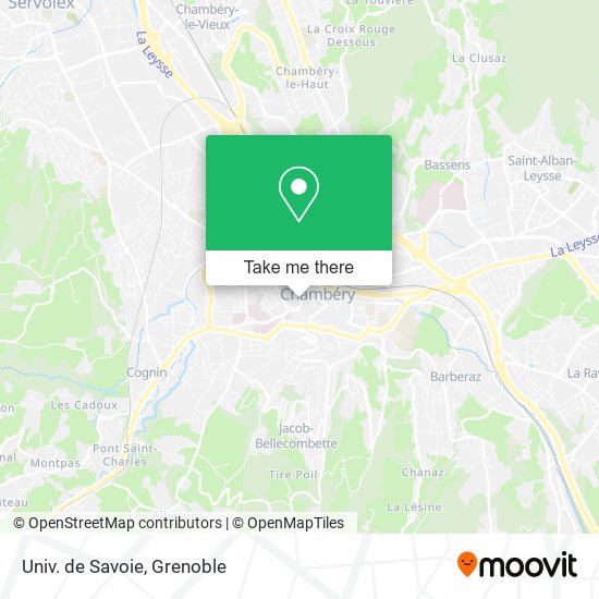 Mapa Univ. de Savoie