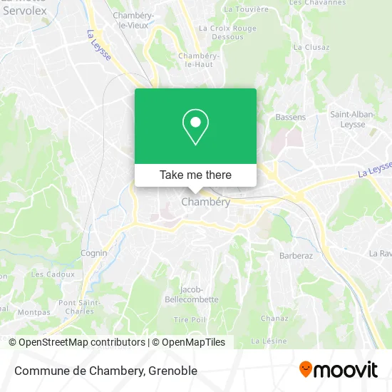Commune de Chambery map