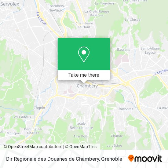 Dir Regionale des Douanes de Chambery map