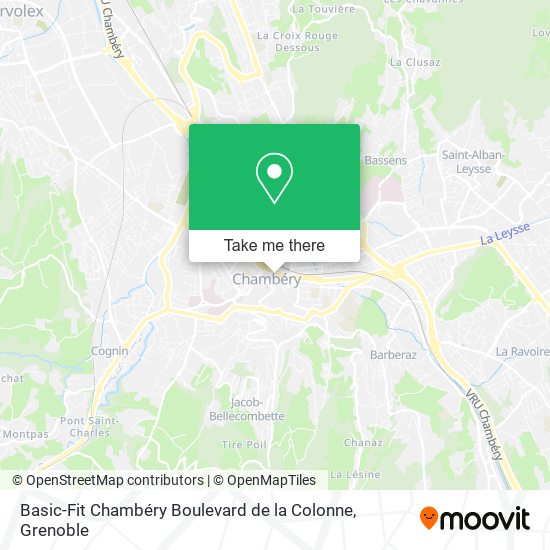 Basic-Fit Chambéry Boulevard de la Colonne map