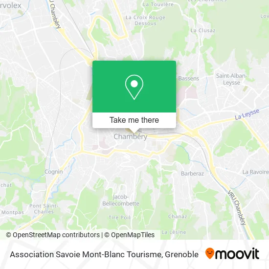 Association Savoie Mont-Blanc Tourisme map