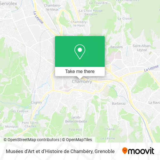 Musées d'Art et d'Histoire de Chambéry map