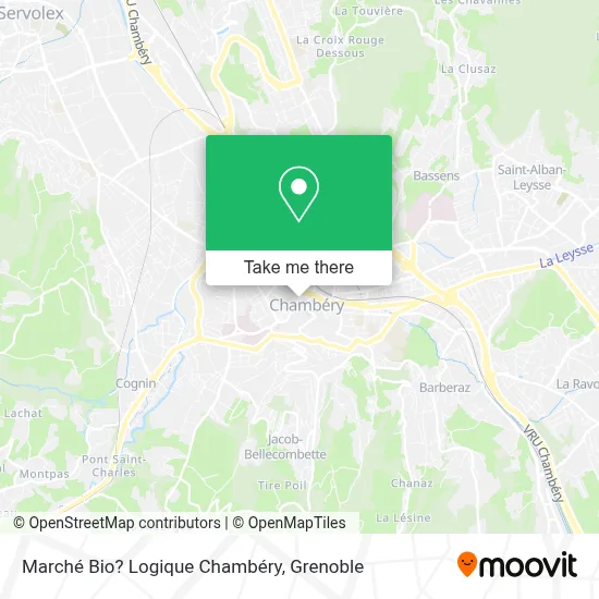 Marché Bio? Logique Chambéry map