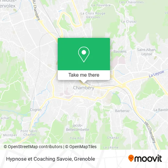 Hypnose et Coaching Savoie map