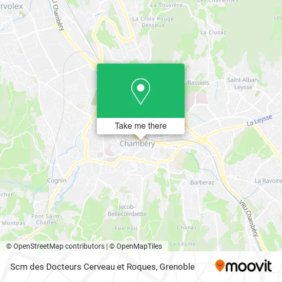 Scm des Docteurs Cerveau et Roques map