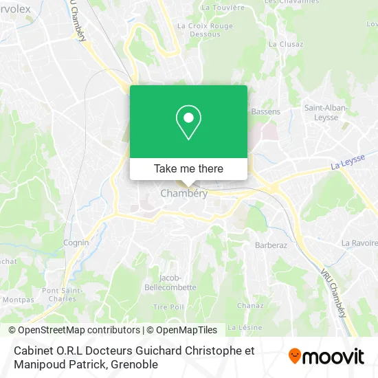 Cabinet O.R.L Docteurs Guichard Christophe et Manipoud Patrick map