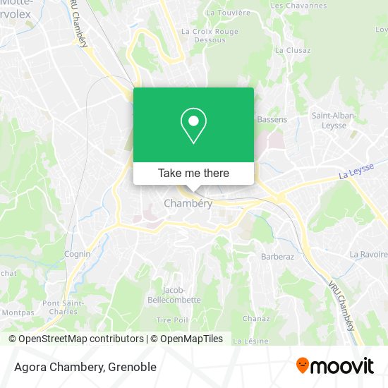 Agora Chambery map