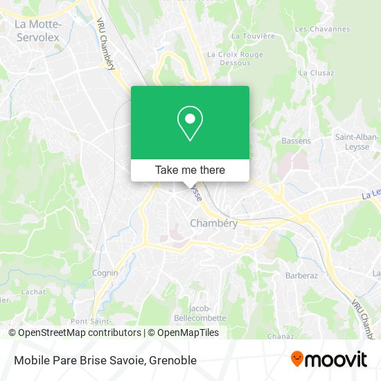 Mobile Pare Brise Savoie map