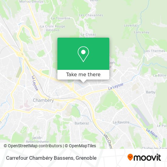 Carrefour Chambéry Bassens map