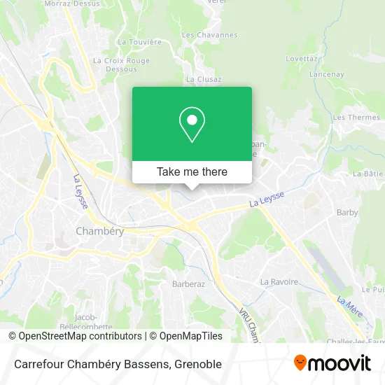 Carrefour Chambéry Bassens map