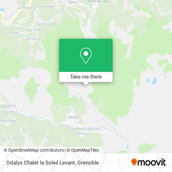 Odalys Chalet le Soleil Levant map