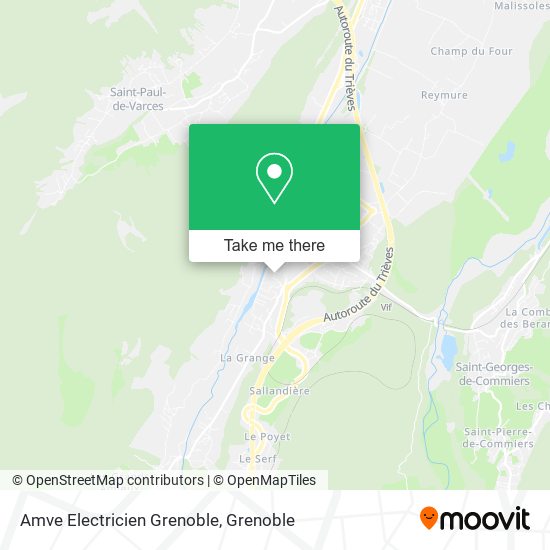 Mapa Amve Electricien Grenoble