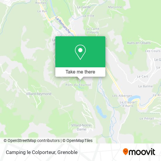 Camping le Colporteur map