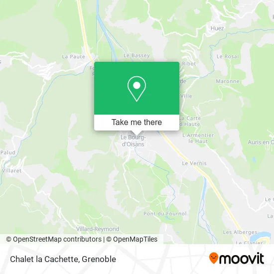 Chalet la Cachette map